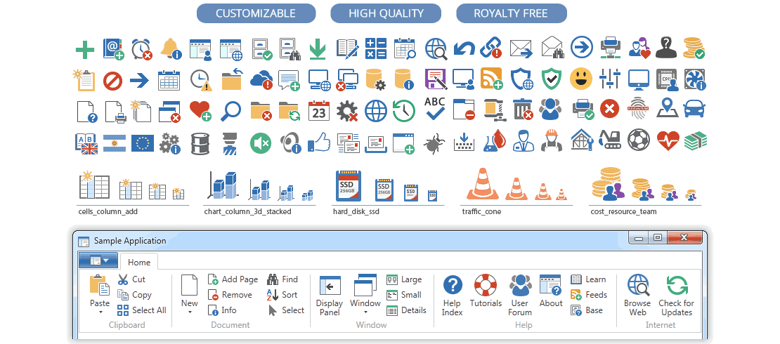 Axialis Stock Icons - Pure Flat 2013 Toolbar Stock Icons/Ribbon & Toolbar Stock Icons Retail