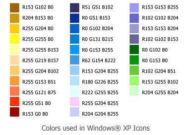 windows xp icons