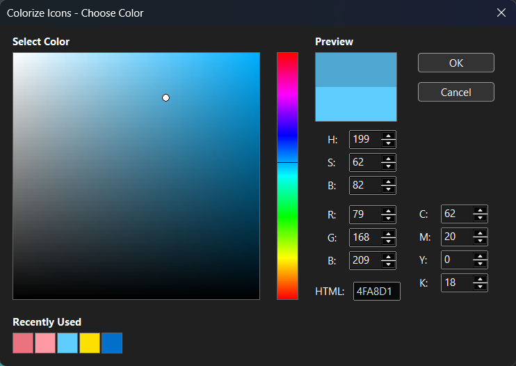The Axialis Color Picker Dialog