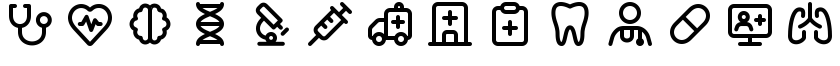 Axialis Line Pro - Medical icons