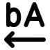 Text right to left