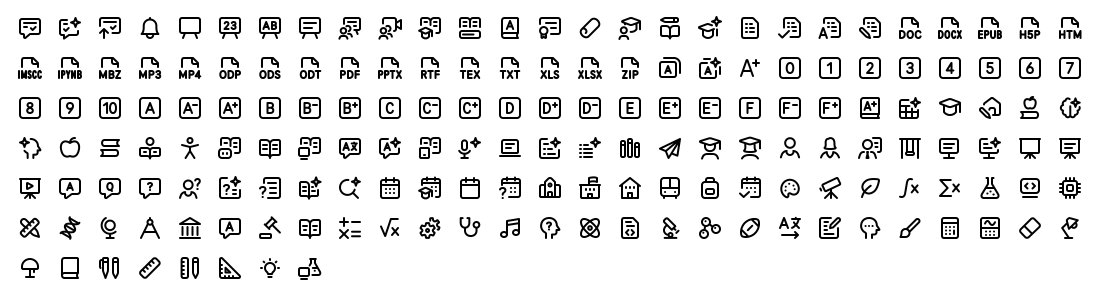 All 170 Axialis Line Pro Education icons