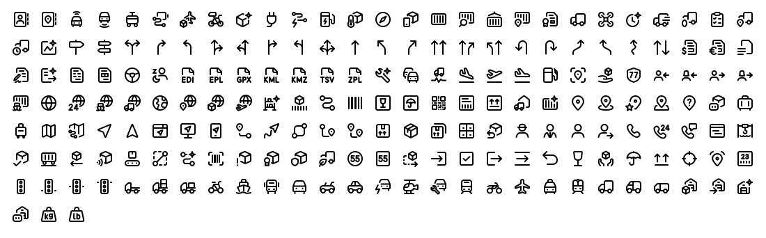 All 192 Axialis Line Pro Transportation & Logistics icons