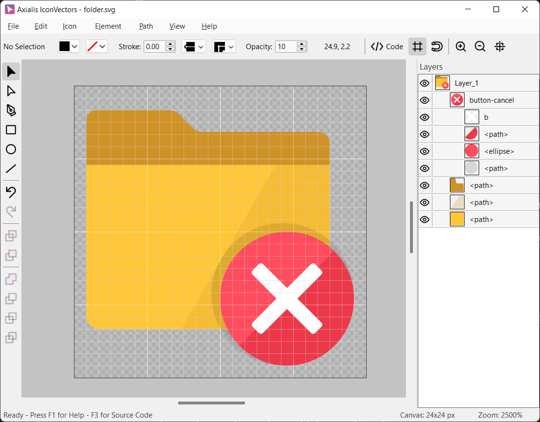 Badge Overlay Cutout Dialog