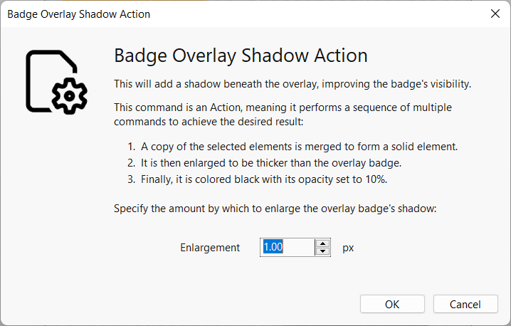 Badge Overlay Shadow Dialog