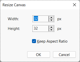 Resize Canvas Dialog