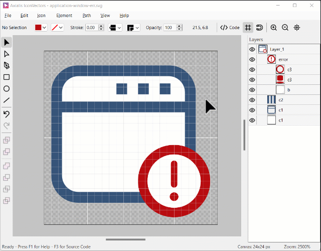 Badge Overlay Cutout Dialog