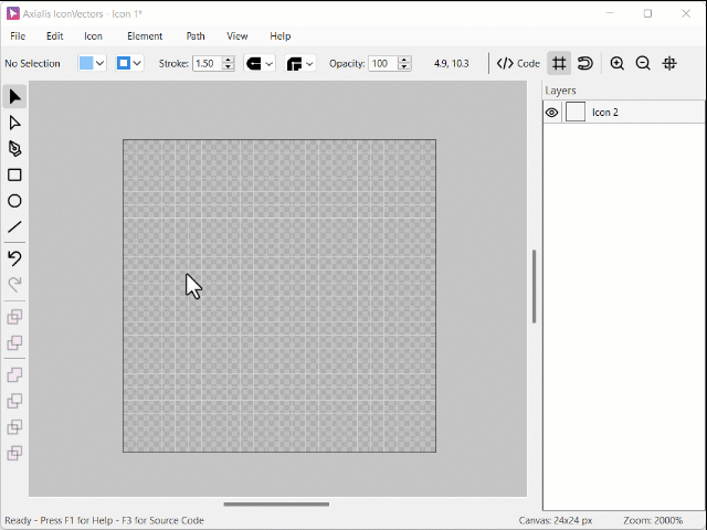 Boolean operations in IconVectors