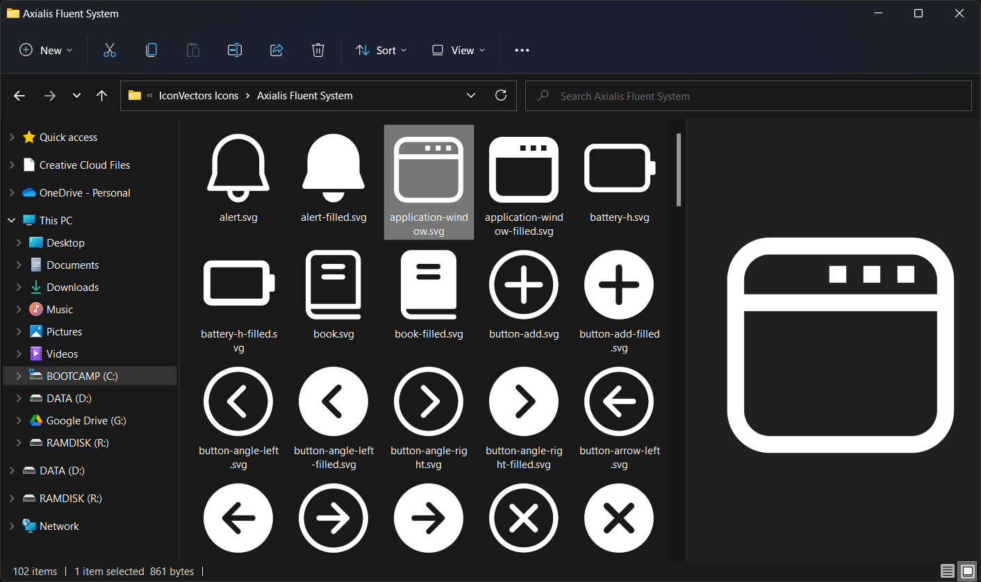 SVG Thumbnail Shell Extension