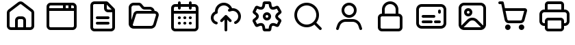 14 examples from the 500-icon Basic set