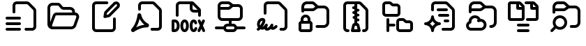 14 examples from the 280-icon Documents & Folders set
