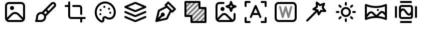 14 examples from the 172-icon Imaging set