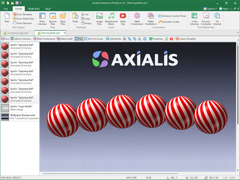 Axialis Screensaver Producer Windows 11 download