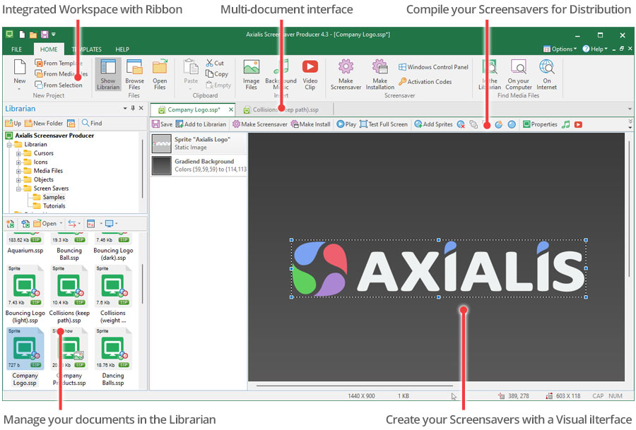 axialis screensaver producer
