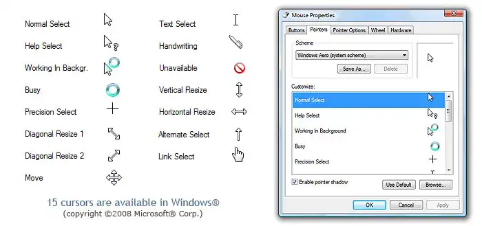 Custom Cursor for Windows - Change your regular mouse pointer to a